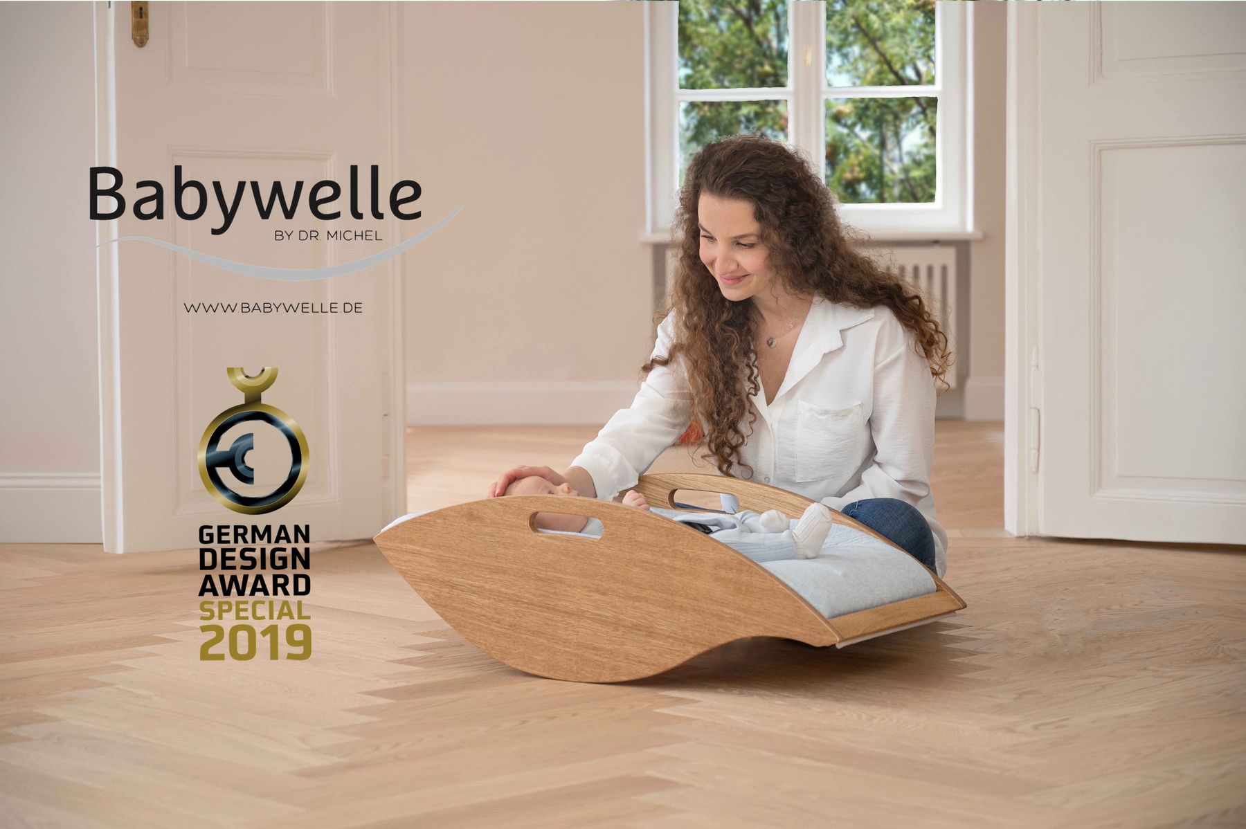 Babywelle aus Eiche – Award winning design